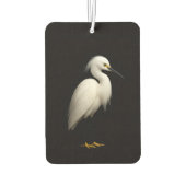 Black 4 Luxe Car Air Fresheners, Snowy Egret Luchtverfrisser (Achterkant)