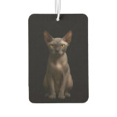 Black 4 Luxe Car Air Fresheners, Sphynx Cat Luchtverfrisser (Achterkant)