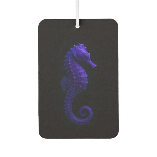 Black 4 Luxe Car Air Fresheners, Violet Seahorse Luchtverfrisser (Voorkant)