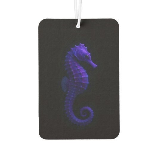 Black 4 Luxe Car Air Fresheners, Violet Seahorse Luchtverfrisser (Achterkant)