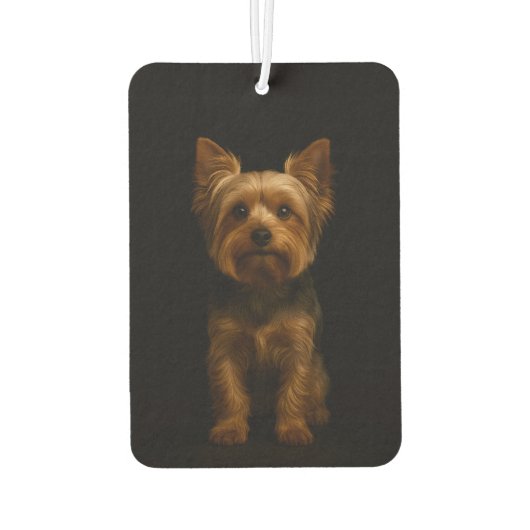 Black 4 Luxe Car Air Fresheners Yorkshire Terrier Luchtverfrisser (Achterkant)