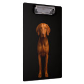 Black 4 Luxe Clipboard, Agile Vizsla Dog Klembord (Rechts)