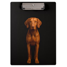 Black 4 Luxe Clipboard, Agile Vizsla Dog Klembord