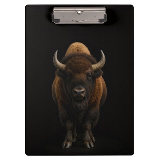 Black 4 Luxe Clipboard, American Bison Klembord (Voorkant)