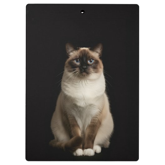 Black 4 Luxe Clipboard, Birmanese Cat Klembord (Achterkant)