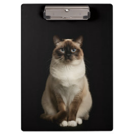 Black 4 Luxe Clipboard, Birmanese Cat Klembord