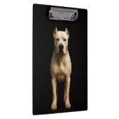 Black 4 Luxe Clipboard, Bold Dogo Argentino Klembord (Rechts)