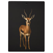 Black 4 Luxe Clipboard, Elegant Gazella Klembord (Achterkant)