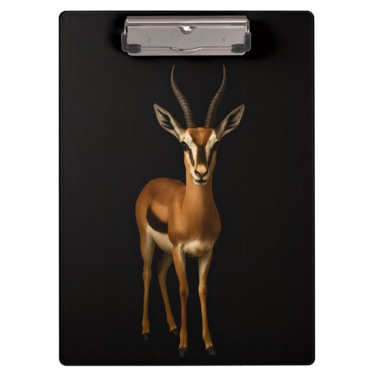 Black 4 Luxe Clipboard, Elegant Gazella Klembord (Voorkant)