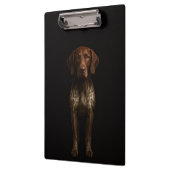 Black 4 Luxe Clipboard, German Pointer Dog Klembord (Links)