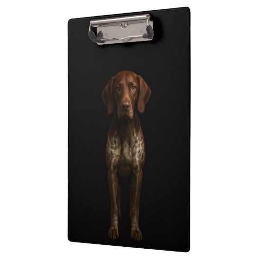 Black 4 Luxe Clipboard, German Pointer Dog Klembord (Links)