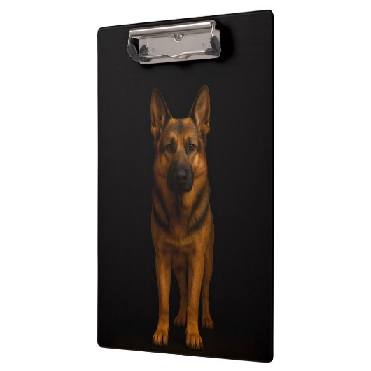 Black 4 Luxe Clipboard, German Shepherd Dog Klembord (Links)