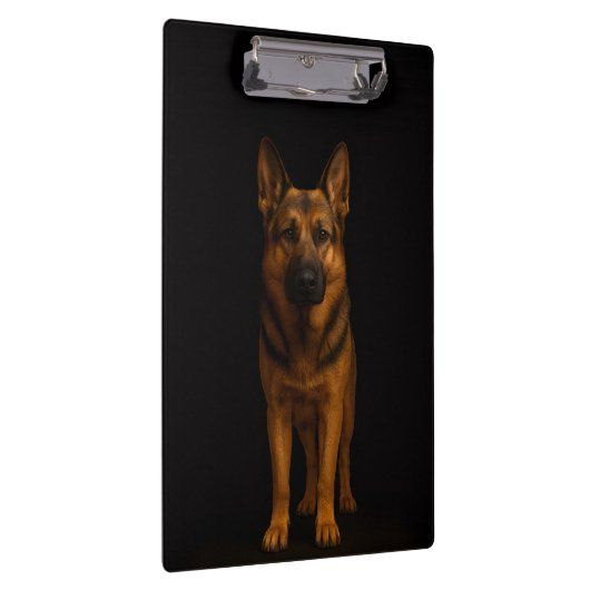 Black 4 Luxe Clipboard, German Shepherd Dog Klembord (Rechts)
