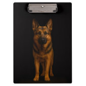 Black 4 Luxe Clipboard, German Shepherd Dog Klembord (Voorkant)