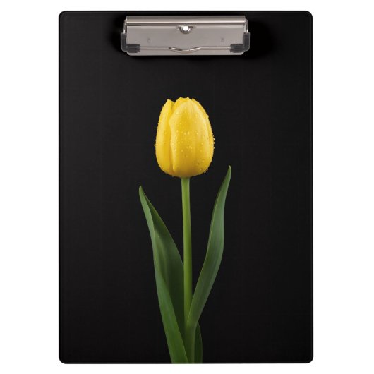 Black 4 Luxe Clipboard, Golden Yellow Tulip Klembord (Voorkant)