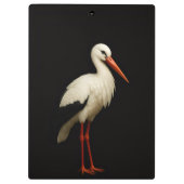Black 4 Luxe Clipboard, Graceful Stork Klembord (Achterkant)