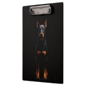 Black 4 Luxe Clipboard, Guardian Doberman Dog Klembord (Links)