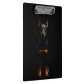 Black 4 Luxe Clipboard, Guardian Doberman Dog Klembord (Rechts)
