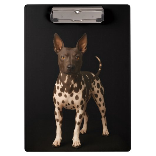 Black 4 Luxe Clipboard, Hairless Terrier Dog Klembord (Voorkant)