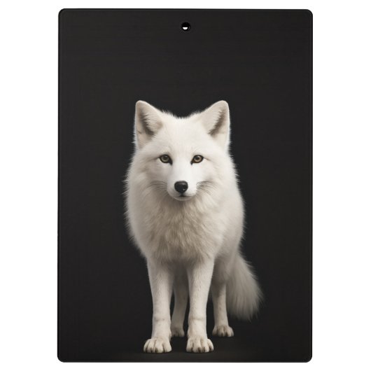 Black 4 Luxe Clipboard, Ivory Arctic Fox Klembord (Achterkant)