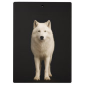 Black 4 Luxe Clipboard, Ivory Arctic Wolf Klembord (Achterkant)