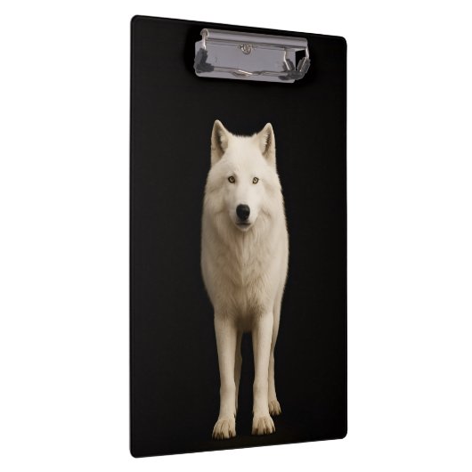 Black 4 Luxe Clipboard, Ivory Arctic Wolf Klembord (Rechts)