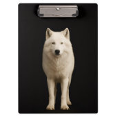 Black 4 Luxe Clipboard, Ivory Arctic Wolf Klembord (Voorkant)