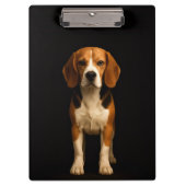 Black 4 Luxe Clipboard, Kind Beagle Klembord (Voorkant)