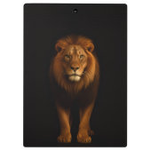 Black 4 Luxe Clipboard, Majestic Lion Klembord (Achterkant)