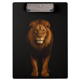Black 4 Luxe Clipboard, Majestic Lion Klembord