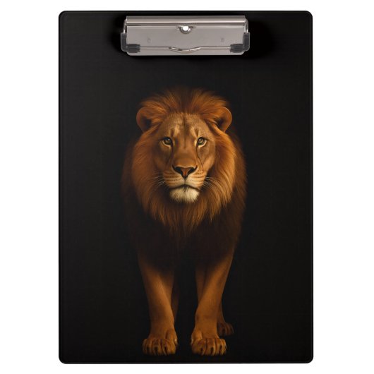 Black 4 Luxe Clipboard, Majestic Lion Klembord (Voorkant)