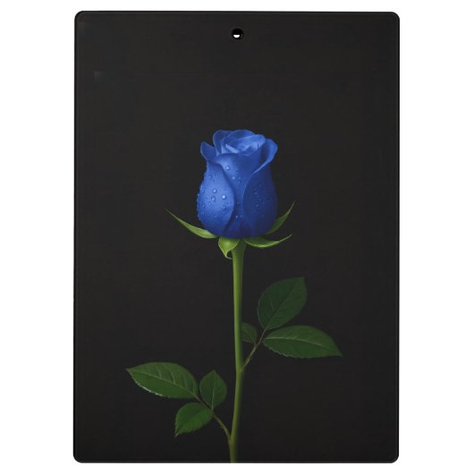 Black 4 Luxe Clipboard, Midnight Blue Rose Klembord (Achterkant)