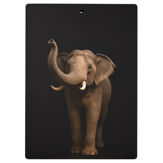 Black 4 Luxe Clipboard, Mighty Elephant Klembord (Achterkant)