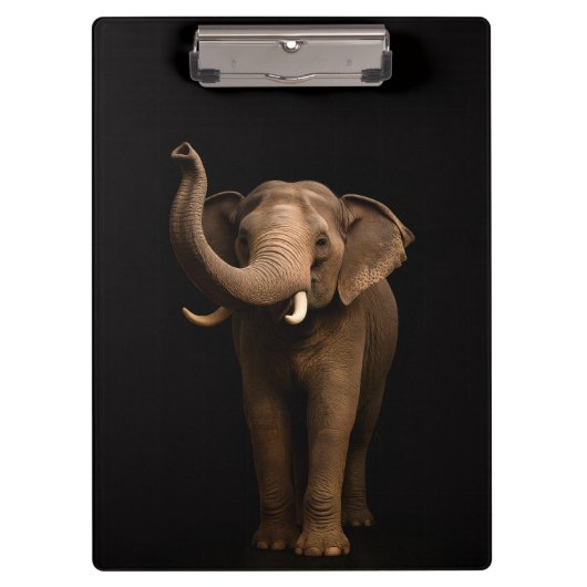 Black 4 Luxe Clipboard, Mighty Elephant Klembord (Voorkant)