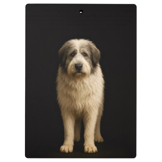 Black 4 Luxe Clipboard, Mioritic Shepherd Klembord (Achterkant)