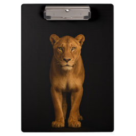 Black 4 Luxe Clipboard, Noble Lioness Klembord