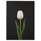 Black 4 Luxe Clipboard, Pearl White Tulip Klembord (Achterkant)