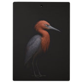 Black 4 Luxe Clipboard, Reddish Egret Klembord (Achterkant)