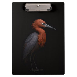 Black 4 Luxe Clipboard, Reddish Egret Klembord