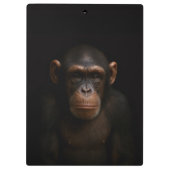 Black 4 Luxe Clipboard, Serene Chimpanzee Klembord (Achterkant)