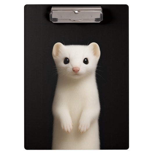 Black 4 Luxe Clipboard, Stylish Ermine Klembord (Voorkant)