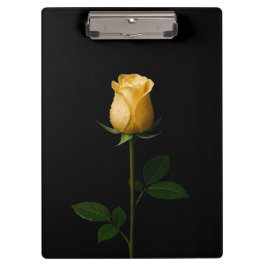 Black 4 Luxe Clipboard, Sunlit Yellow Rose Klembord