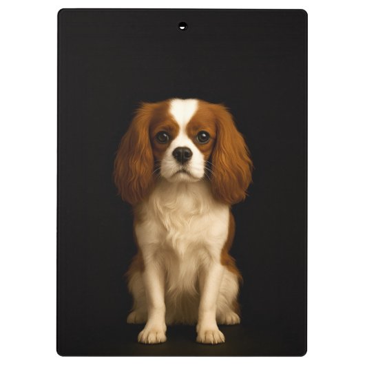 Black 4 Luxe Clipboard, Sweet Cavalier Spaniel Klembord (Achterkant)