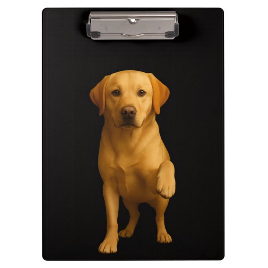 Black 4 Luxe Clipboard, Tender Labrador Klembord (Voorkant)