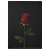 Black 4 Luxe Clipboard, Velvet Red Rose Klembord (Achterkant)