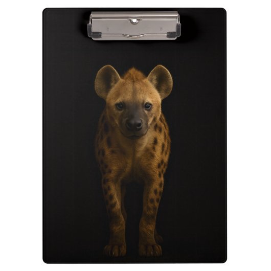 Black 4 Luxe Clipboard, Wild Spotted Hyena Klembord (Voorkant)