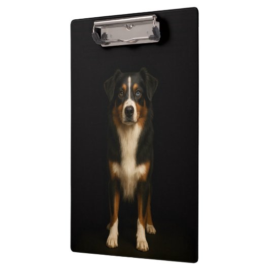 Black 4 Luxe Clipboard, Wise Australian Shepherd Klembord (Links)