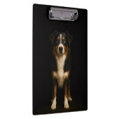 Black 4 Luxe Clipboard, Wise Australian Shepherd Klembord (Rechts)