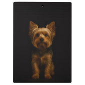 Black 4 Luxe Clipboard, Yorkshire Terrier Klembord (Achterkant)