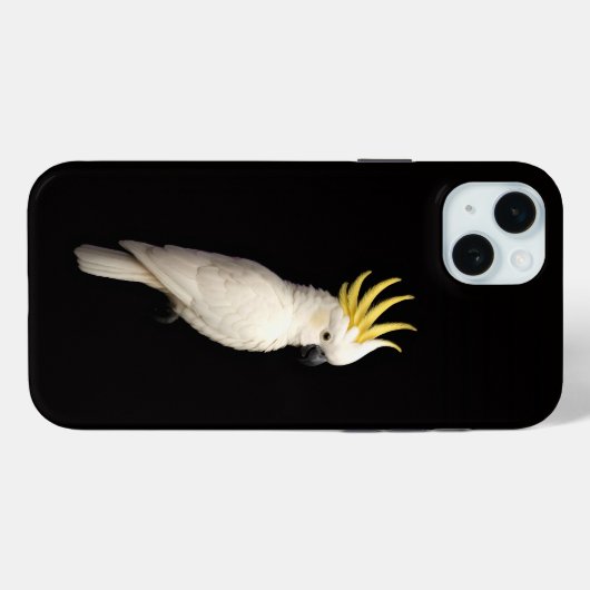 Black 4 Luxe, Crested Cockatoo Case-Mate iPhone Case (Achterkant (horizontaal))